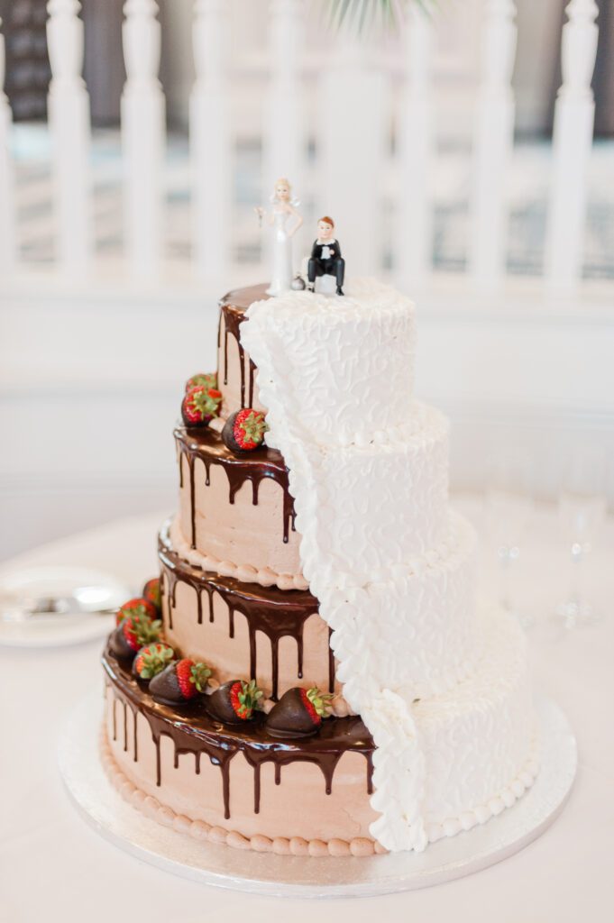 Wedding reception details inside The Don CeSar hotel in St Pete Beach