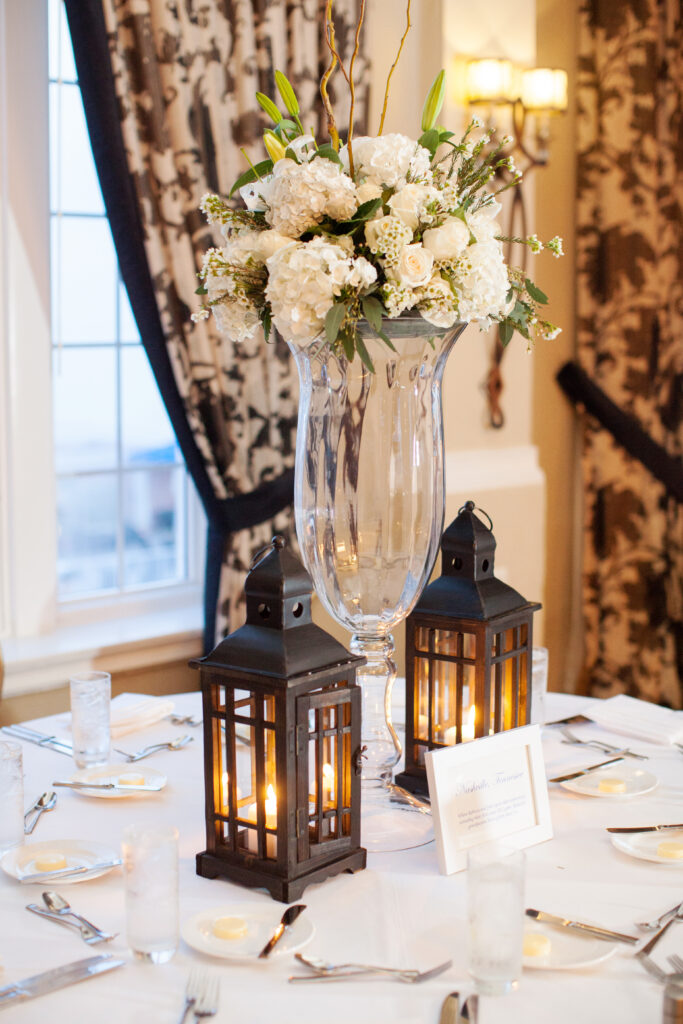 Wedding reception details inside The Don CeSar hotel in St Pete Beach