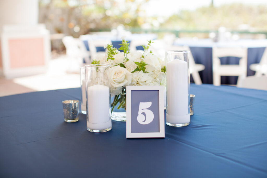 Wedding reception details inside The Don CeSar hotel in St Pete Beach