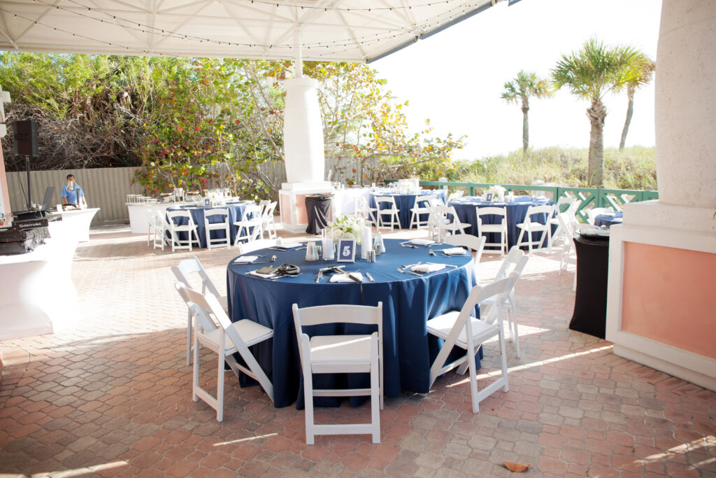 Wedding reception details inside The Don CeSar hotel in St Pete Beach